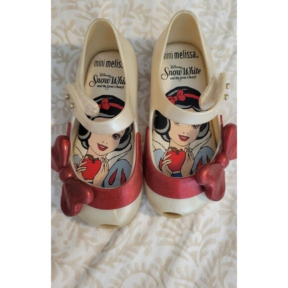 MINI MELISSA Princess Snow White Shoes size 7 - Picture 1 of 4